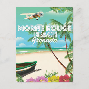 Grenada Morne Rouge Beach Reisposter Briefkaart
