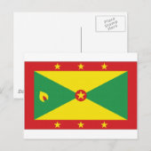 Grenada National Flag Briefkaart (Voorkant / Achterkant)