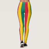 Grenada National Flag Colors Vertical Striped Leggings (Achterkant)