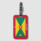 Grenada National Flag Patriotic Bagagelabel (Voorkant (verticaal))