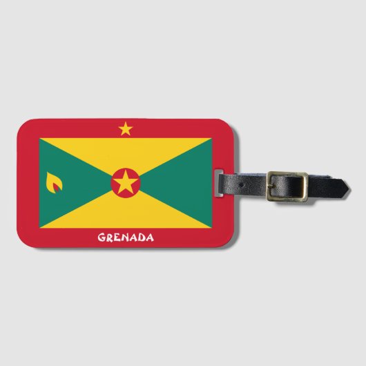 Grenada National Flag Patriotic Bagagelabel (Voorkant (horizontaal))