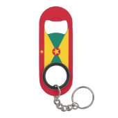 Grenada National Flag Patriotic Mini Flessenopener (Achterkant)