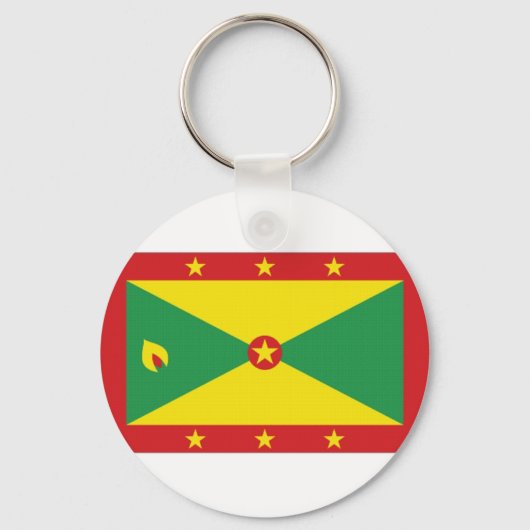 Grenada National Flag Sleutelhanger (Voorkant)