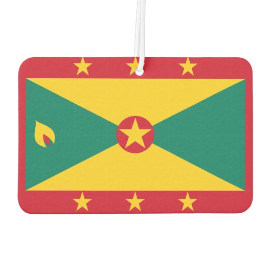 Grenada National World Flag Luchtverfrisser (Achterkant)