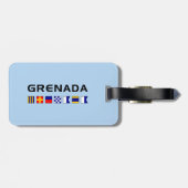 Grenada Nautical Maritime Sailing Flags Bagagelabel (Achterkant horizontaal)