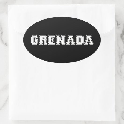 Grenada Ovale Sticker (Tas)