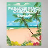 Grenada paradijs carriacou Travel Poster (Voorkant)