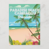 Grenada paradijs carriacou Travel Poster Briefkaart (Voorkant)