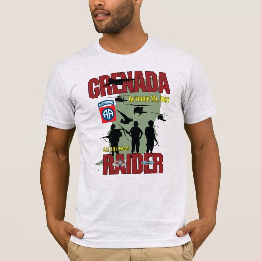 Grenada Raider 82e ABN licht t-shirt (Voorkant)