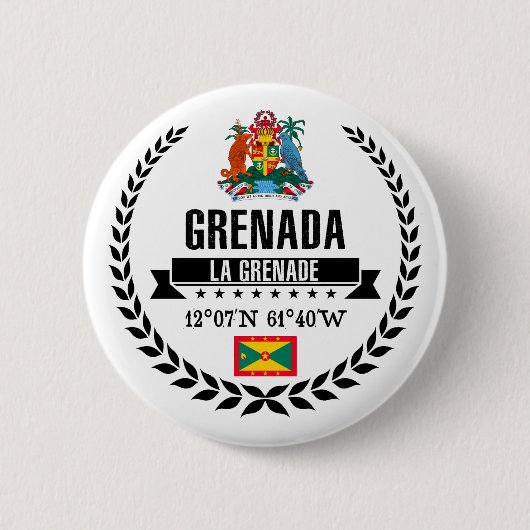 Grenada Ronde Button 5,7 Cm (Voorkant)