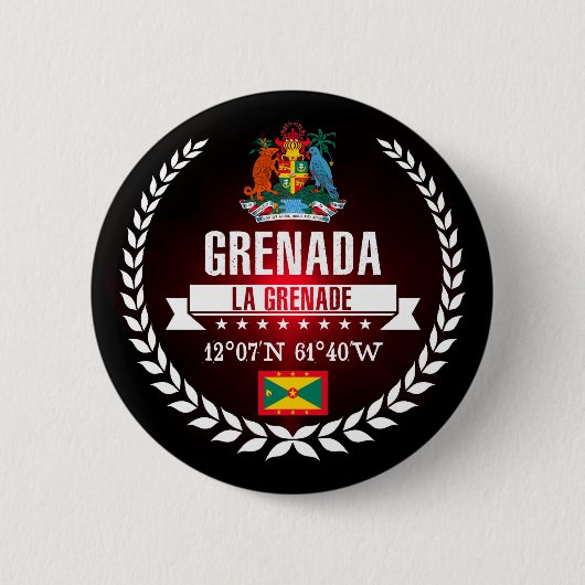 Grenada Ronde Button 5,7 Cm (Voorkant)