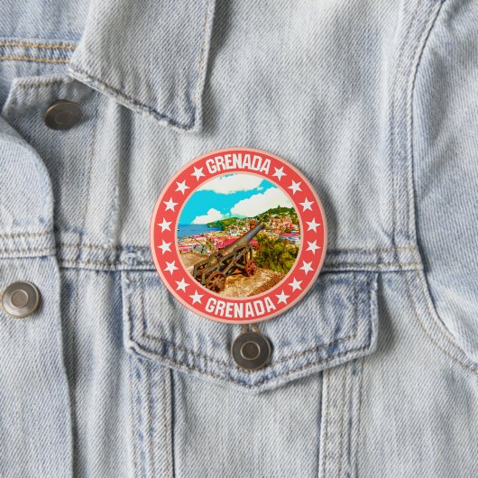 Grenada Ronde Button 7,6 Cm (In situ)