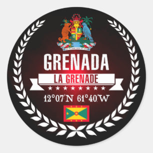 Grenada Ronde Sticker