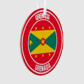 Grenada Round Emblem Ornament (voorkant)