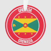 Grenada Round Emblem Ornament (voorkant)