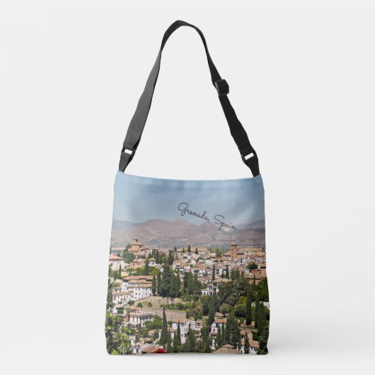 Grenada, Spanje cityscape Crossbody Tas (Achterkant)