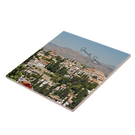 Grenada, Spanje cityscape Tegeltje (Zijkant)