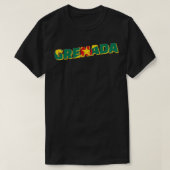 Grenada stijl retro souvenir 2 t-shirt (Design voorkant)