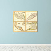 Grenada, Tobago, Trinidad, Curaçao Canvas Afdruk (Insitu (Houten vloer))