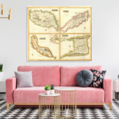 Grenada, Tobago, Trinidad, Curaçao Canvas Afdruk (Insitu (Woonkamer))