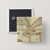 Grenada, Tobago, Trinidad, Curaçao Vierkante Button 5,1 Cm (Voorkant /achterkant)