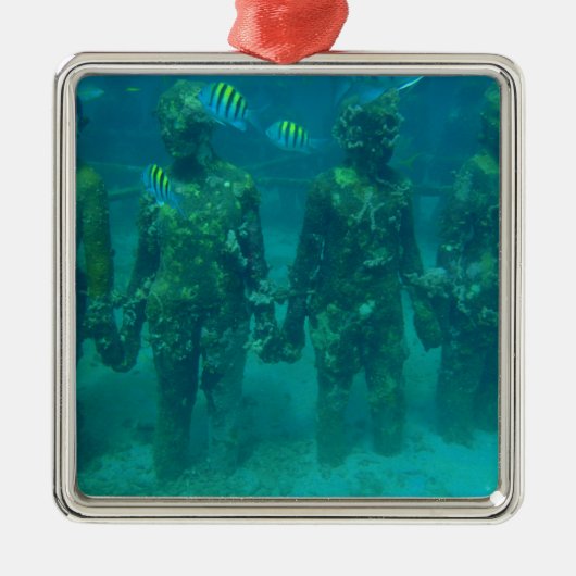 Grenada Underwater Sculpture Park Metalen Ornament (Voorkant)