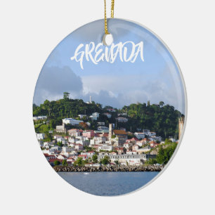 Grenada Vacation Panoramic Kerstmis Ornament