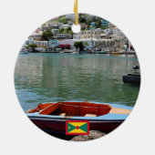 Grenada Vacation Panoramic Kerstmis Ornament (Achterkant)