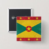 Grenada Vierkante Button 5,1 Cm (Voorkant /achterkant)