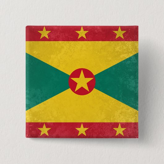 Grenada Vierkante Button 5,1 Cm (Voorkant)