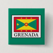 Grenada Vierkante Button 5,1 Cm (Voorkant)