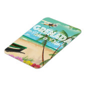 Grenada Vintage Vakantie Reisposter Magneet (Linkerzijde)