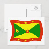 Grenada Vlag Ansichtkaart Briefkaart (Voorkant / Achterkant)