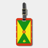 Grenada vlag bagagelabel (Voorkant verticaal)