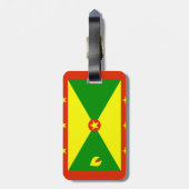 Grenada vlag bagagelabel (Achterkant verticaal)