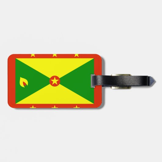 Grenada vlag bagagelabel (Achterkant horizontaal)