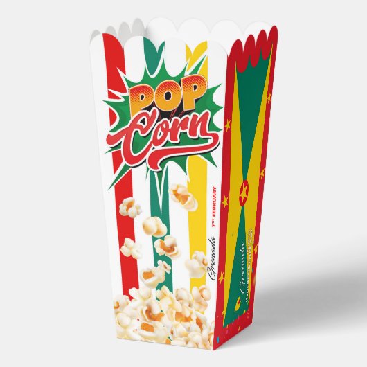 Grenada vlag bedankdoosjes (Achterkant)