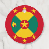 Grenada vlag bedankjes labels (Achterkant)