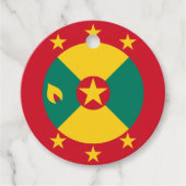 Grenada vlag bedankjes labels (Voorkant)