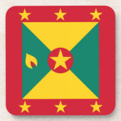 Grenada vlag bier onderzetter (Voorkant)