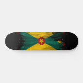 Grenada vlag borstelslag, nationale vlag persoonlijk skateboard (Horizontaal)