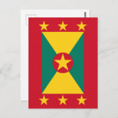 Grenada vlag briefkaart (Voorkant / Achterkant)