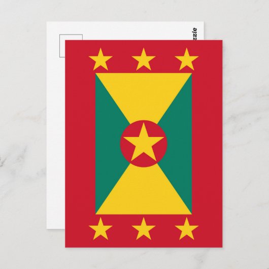 Grenada vlag briefkaart (Voorkant / Achterkant)