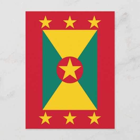 Grenada vlag briefkaart (Voorkant)