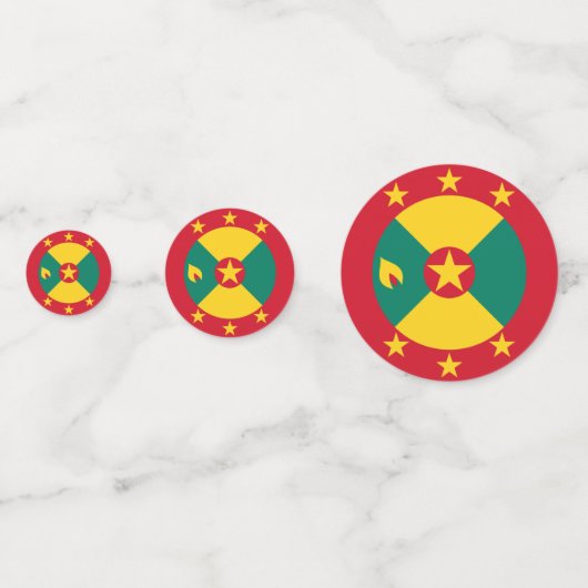 Grenada vlag confetti (Voorkanten)