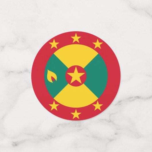 Grenada vlag confetti (Kleine voorkant)