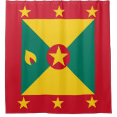 Grenada vlag douchegordijn (Voorkant)