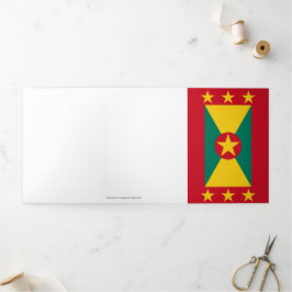 Grenada vlag drieluik kaart