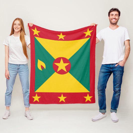 Grenada vlag fleece deken (In situ)