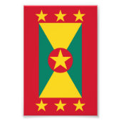 Grenada vlag foto afdruk (Voorkant)